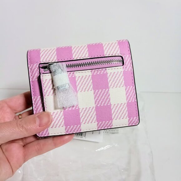 Kate Spade New York Morgan Gingham Field Small Bifold Wallet - Picture 2 of 5